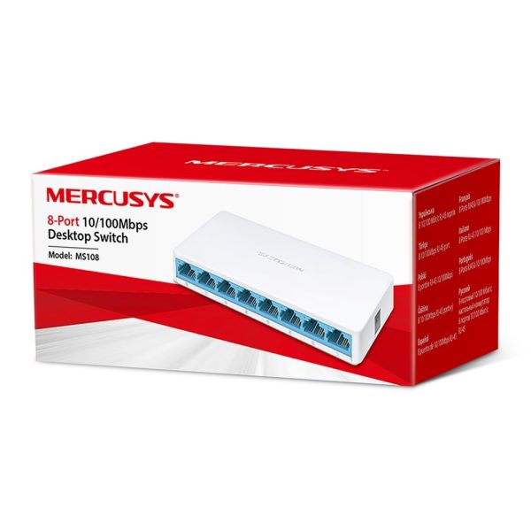 Bộ chia mạng 8 cổng Mercusys MS108 10/100Mbps - Chính hãng giá rẻ - Ảnh 4