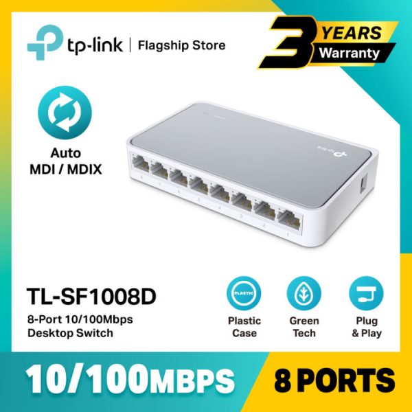 Bộ chia mạng Switch 8 cổng TP-Link TL-SF1008D Chính hãng giá rẻ - Ảnh 3
