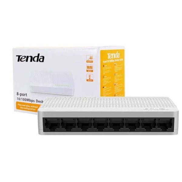 Bộ chia mạng 8 cổng Tenda S108 10/100Mbps - Chính hãng giá rẻ - Ảnh 4